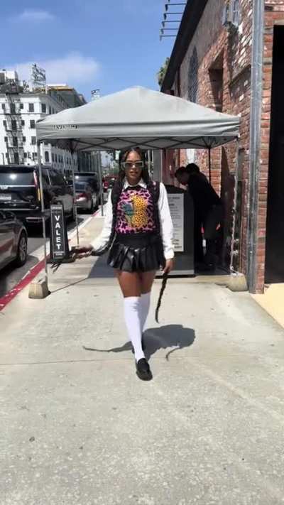 Bianca Belair during media day in L.A. | TikTok 8&bull;1&bull;25