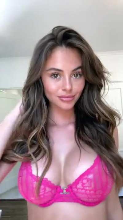 Dani Beckerman and her bra rainbow
