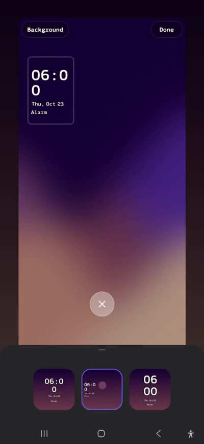 Numbers dropping issue on the clock, still unfixed in One UI 7