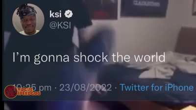 KSI SHOCKS the world and finally BREAKS the curse of the "gonna shock the world" tweet