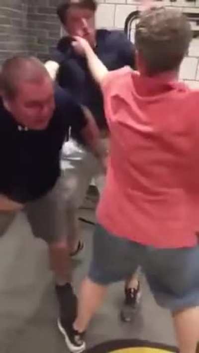 My new favorite video of all time ; two drunk guys get beat up by skinny boi