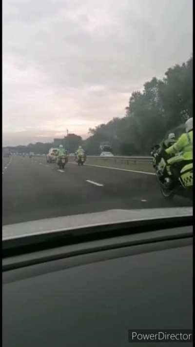 I'm sure the drive home will be fine, as long as there aren't loads of police about. (passenger filming)