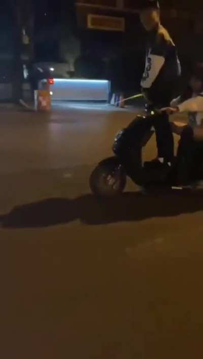 Cleaning the road