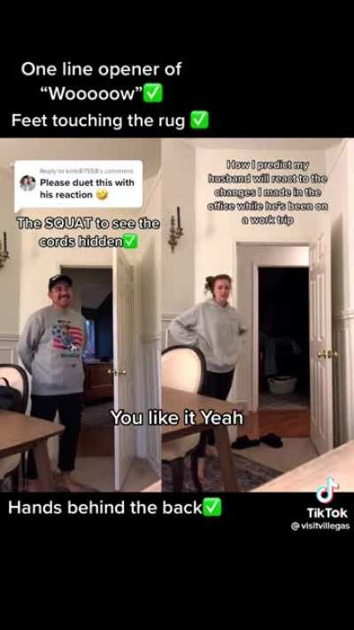 Predicting husband's reaction
