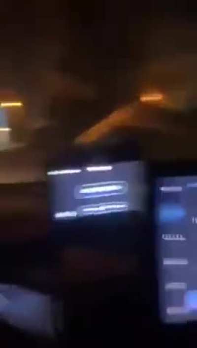Iranian missile impacting in central Israel this evening