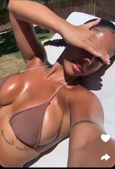 Oily bikini body
