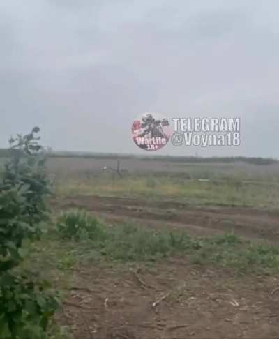 A Ukrainian soldier records the arrival of two Russian RBK-500 cluster bombs, date and location not given