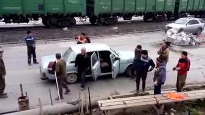 Public transportation by Russians.