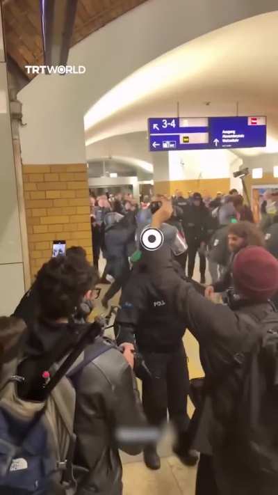 German police assaulted pro-Palestine demonstrators at Berlin&rsquo;s Alexanderplatz station during a gathering in support of Gaza&rsquo;s civilians and calling for an end to Israel&rsquo;s genocide