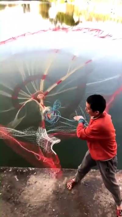 Spreading the fishing net..