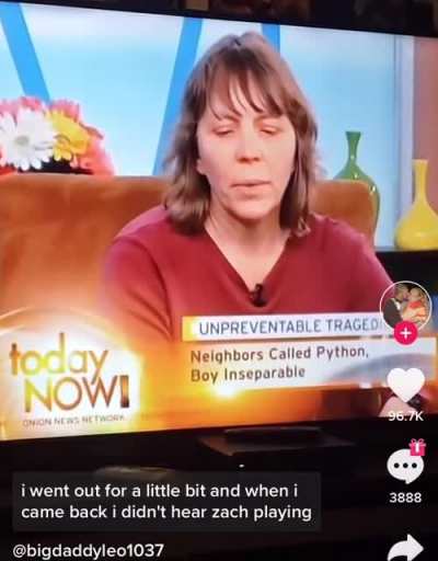 How every nutter who&rsquo;s kids get mauled acts on camera when asked about it.