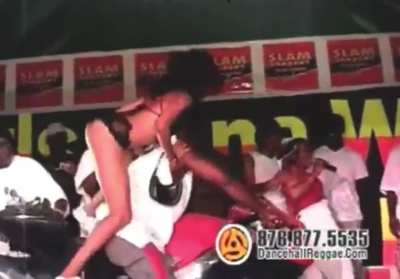 Where can I find more dancehall daggering like this? She has serious skill!