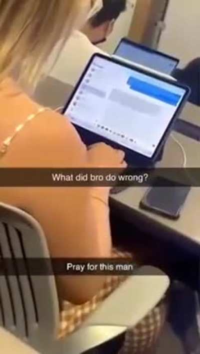 She writin him a book 😭