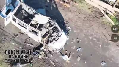 RU POV: Today's destruction of the AFU column on the right bank of Kherson (19.03.2024)