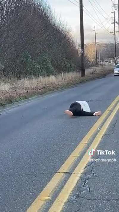 Rolling in the street and doing just fine
