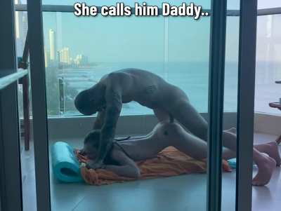 Bully teaches your daughter yoga.