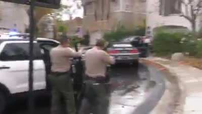 Mother and daughter freak out over son/brother being arrested; They walk into crossfire after he was caught in a stolen vehicle