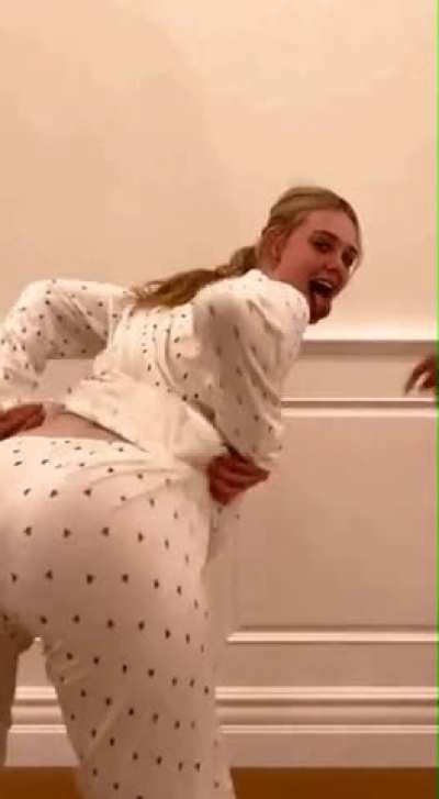 Elle Fanning being a tease