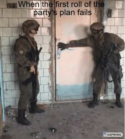 "Alright let's do this!" "Oh no."