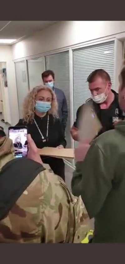Anti-vax nutcases serve staff at Colchester Hospital with bogus legal notices today about the Nuremberg code and evidence that Covid is a hoax.