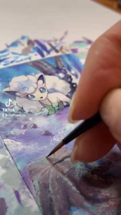[OC] I&rsquo;ve gotten a few requests for Alolan Vulpix, so here&rsquo;s a Vulpix alter!:))