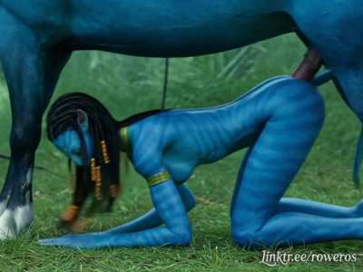 Neytiri fucked by alien horse