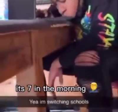 Shoulda went to private school