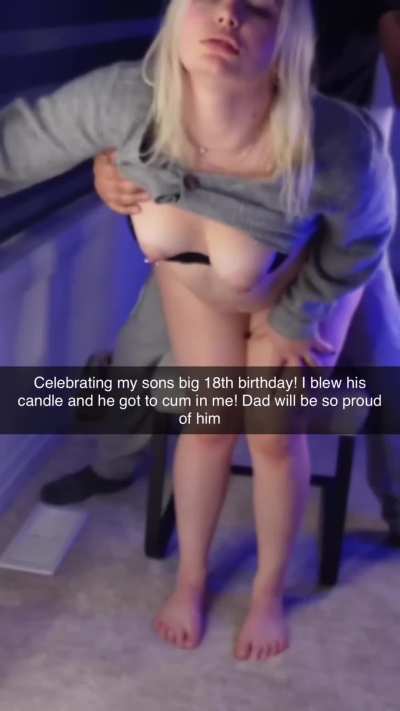 Creampie mommy for his birthday