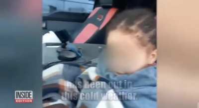 Baby wondering in the freezing cold saved by doordash driver. 🥶🙏