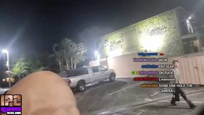 Live streamer defends a woman from a trashy racist couple