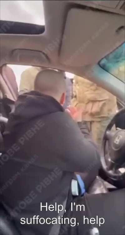 UA POV: Man was pepper-sprayed inside a car along with a pregnant woman, then forcibly mobilized by the TCC