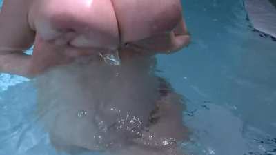 In the pool