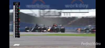 A better video showing Hamilton and Verstappen&rsquo;s crash from up close