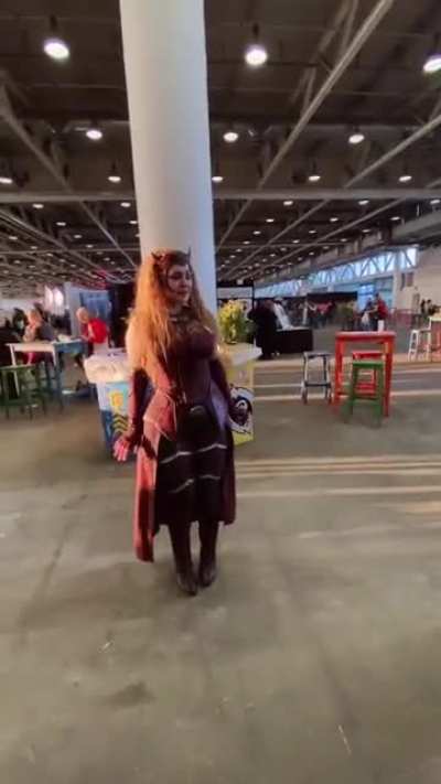 Wanda &amp;amp; The Ancient One shenanigans at Fantasy Basel with Tingilya Cosplay 📖