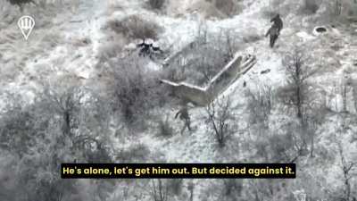 Vladyslav Molodyh, a soldier of the 71st separate brigade, survived in a basement for 41 days, surrounded by Russians. No food for last two weeks and had to melt snow for water. subs by @wartranslated. Combat footage mixed in with the interview.