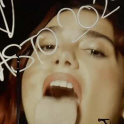 Tongue out