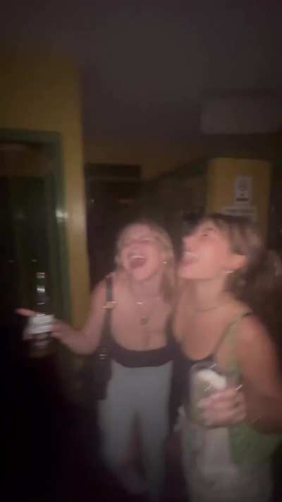 G Hannelius with friend