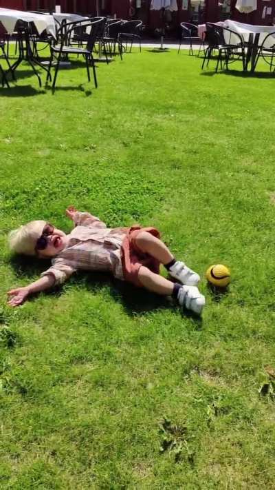 Kicking the ball