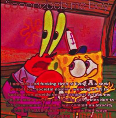 Spongebobmeboy, I can&rsquo;t