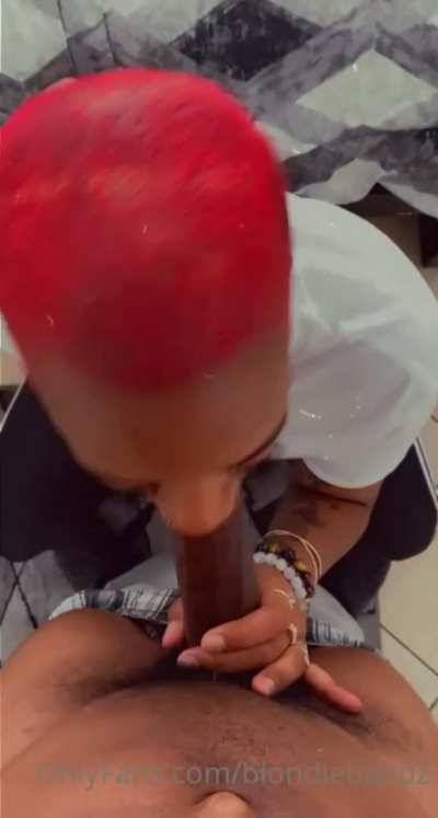 She slurpin it up
