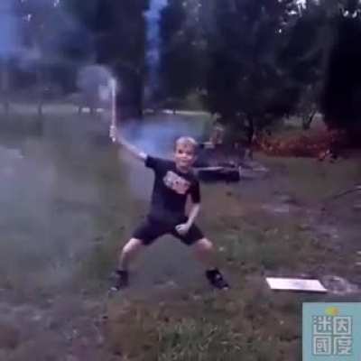 Giving your kid a Roman candle