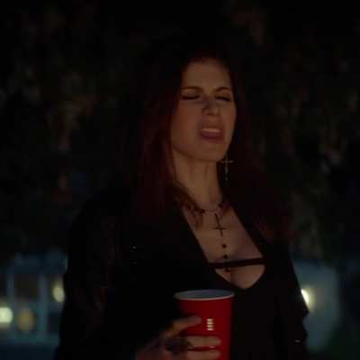 Alex drinking