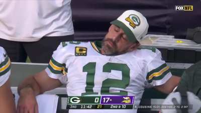 Aaron Rodgers and His Terrible, Horrible, No Good, Very Bad Day—a compilation of facial expressions 🤣