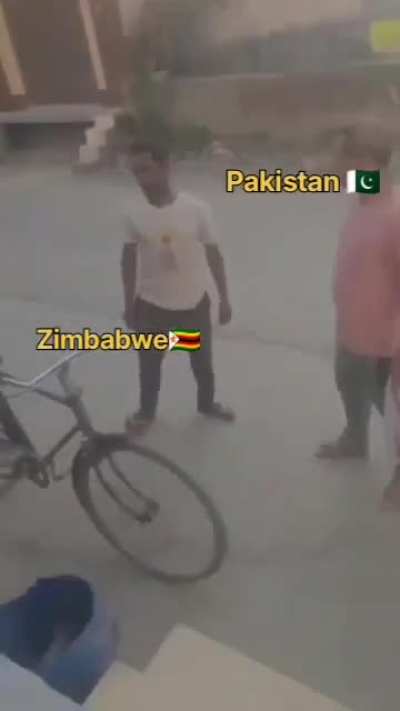 Pakistan vs Zimbabwe in 10 second 🗿