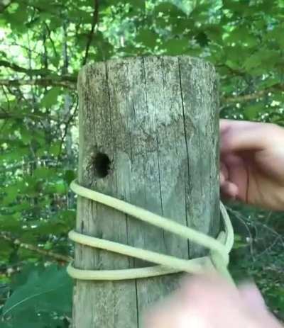The pile hitch knot