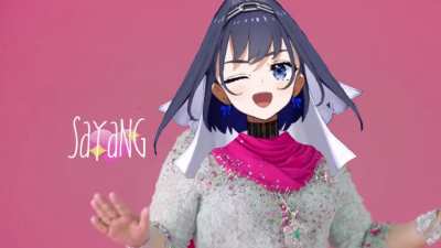 Kronii singing "sayang sayang sayang~"