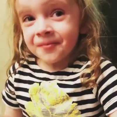 Girl looks like shes "enjoying" moms cooking