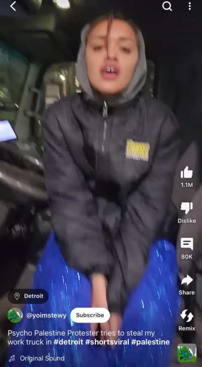 Let me jump into other peoples truck because&hellip;&hellip;free Palestine?