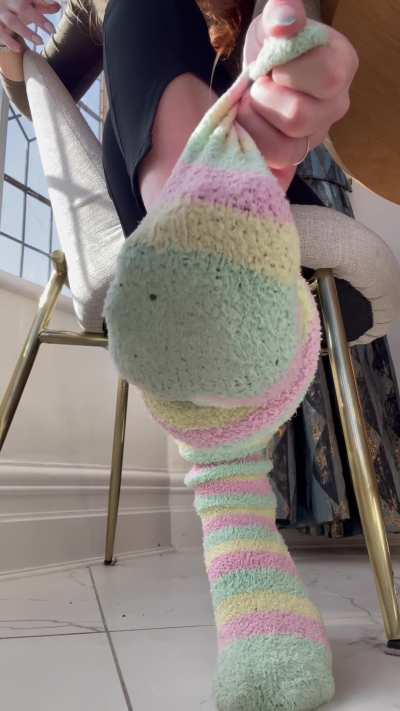 These filthy fuzzy socks literally sold within minutes 😂🧦