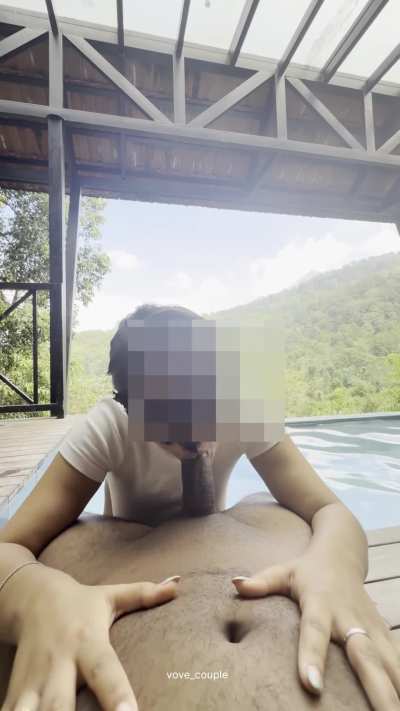 Cheating in paradise with my wedding ring shining&hellip; riding him till I&rsquo;m dripping while hubby waits at home (hotwife)